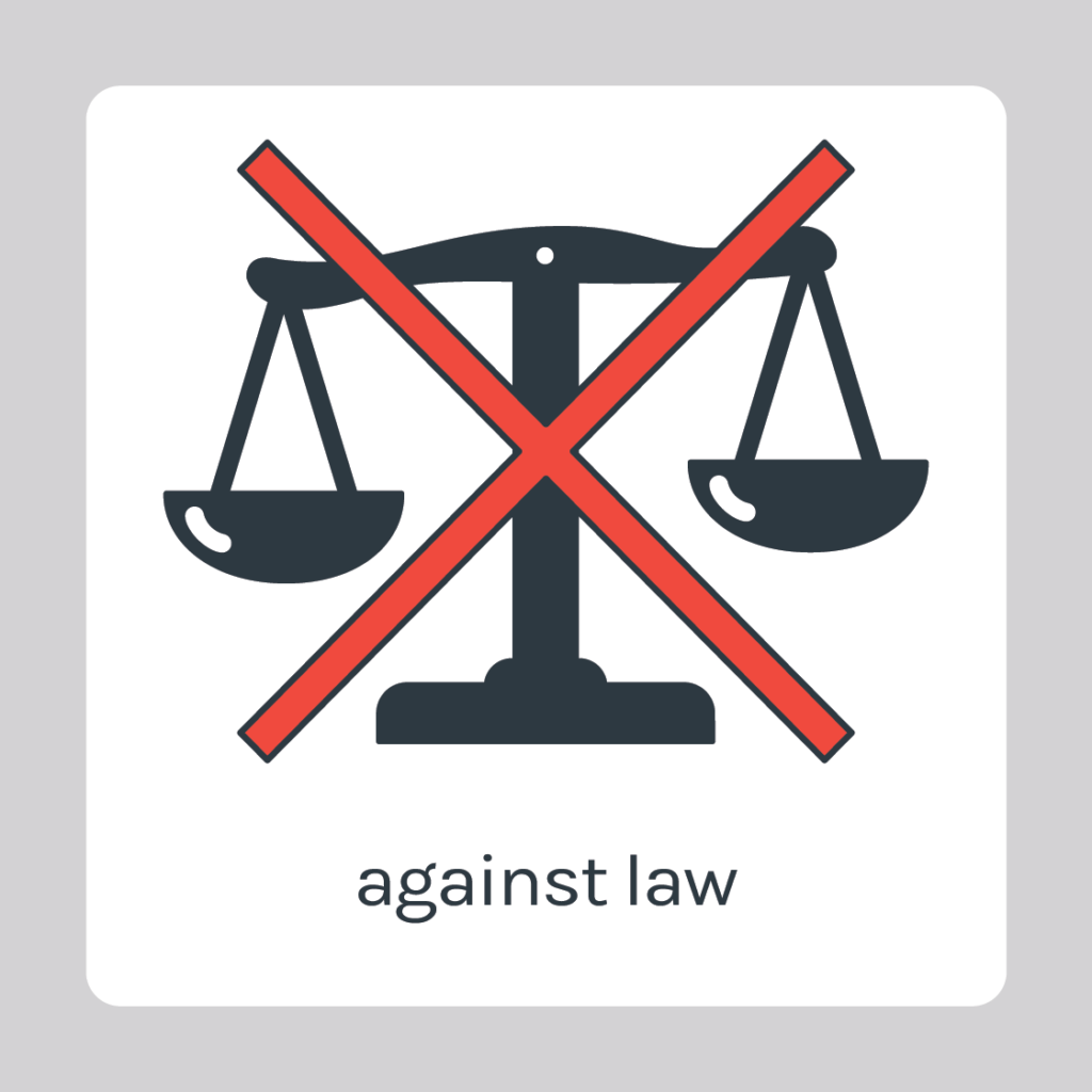 against law