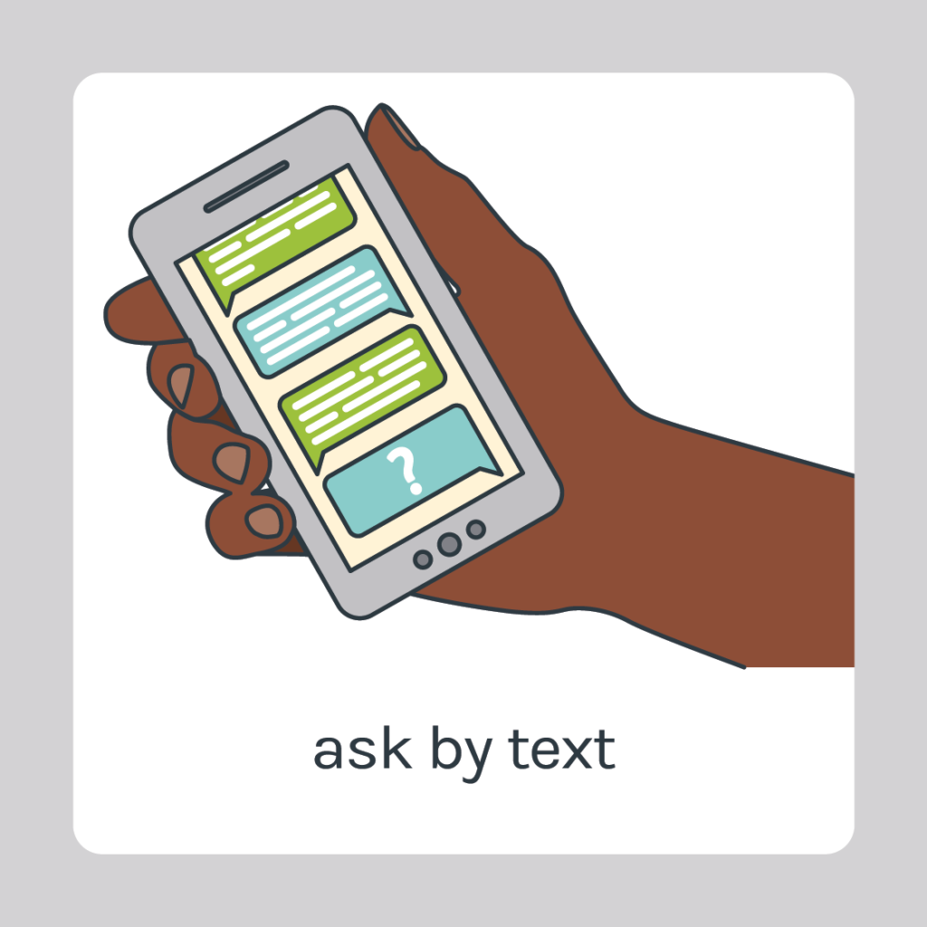 ask by text