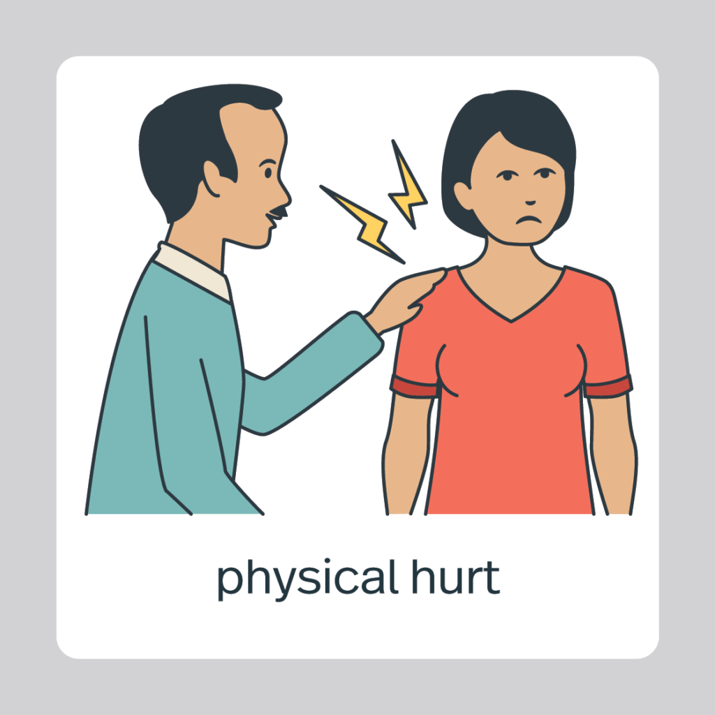 physical assault hurt