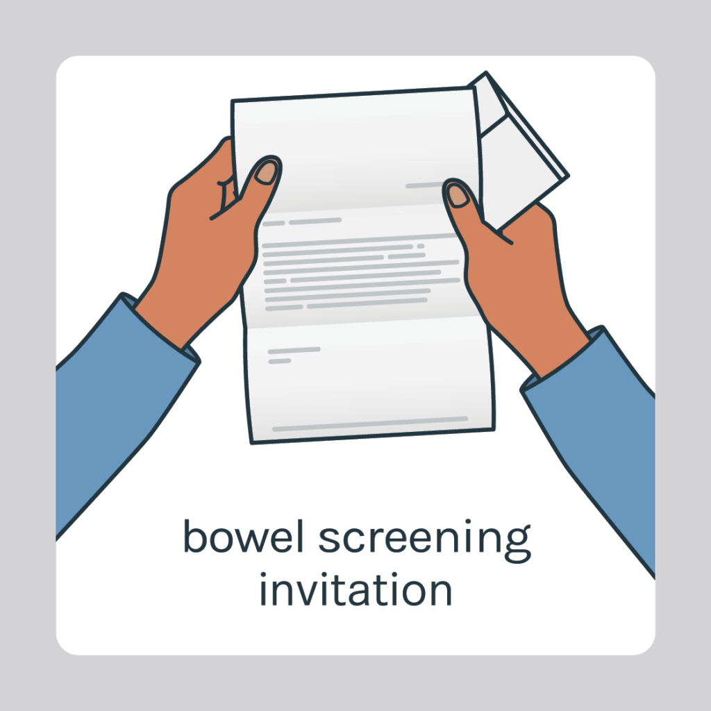bowel screening invitation