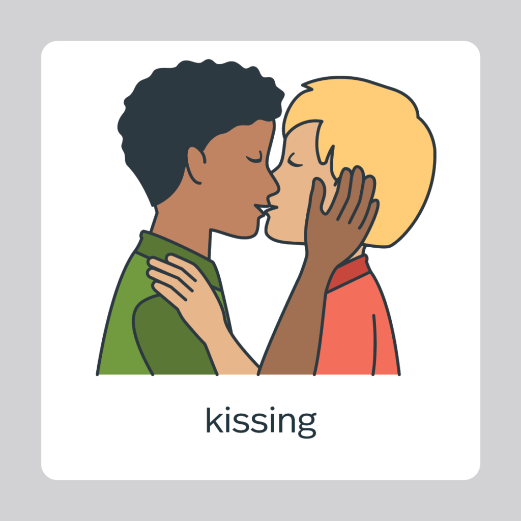 kissing