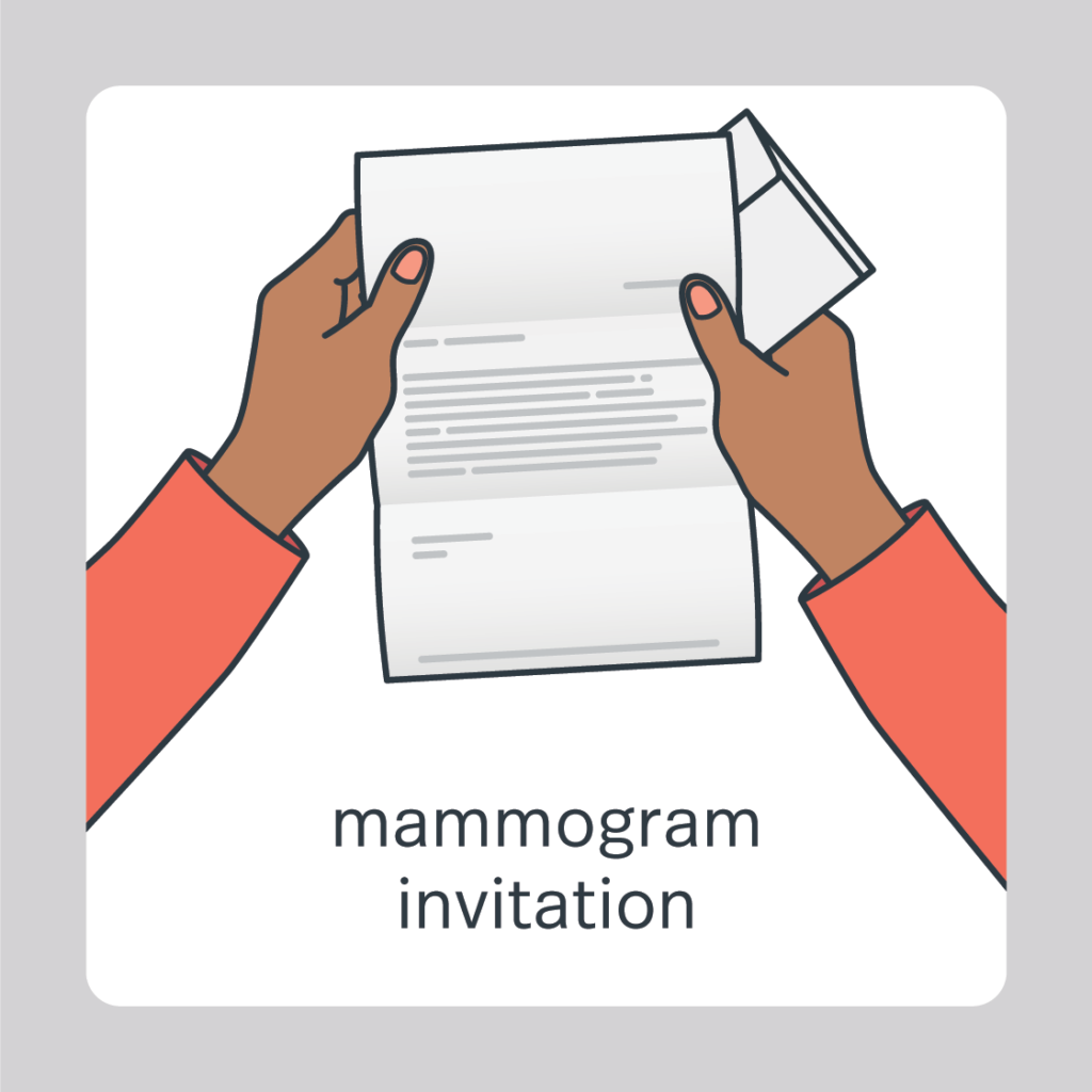 mammogram invitation