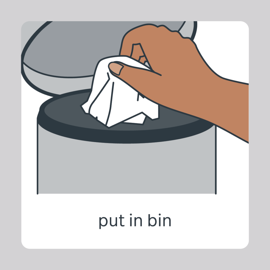 put in bin